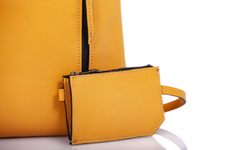 Cinzia Rossi - Yellow ocher leather roll-top backpack