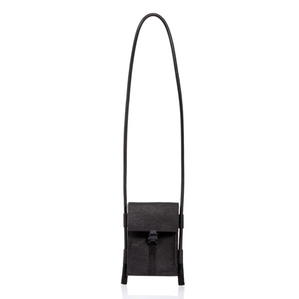 Cinzia Rossi - Black leather smartphone case-bag