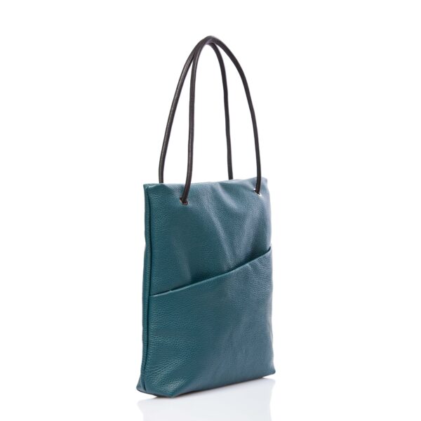 Cinzia Rossi - Petrol blue leather tote-bag