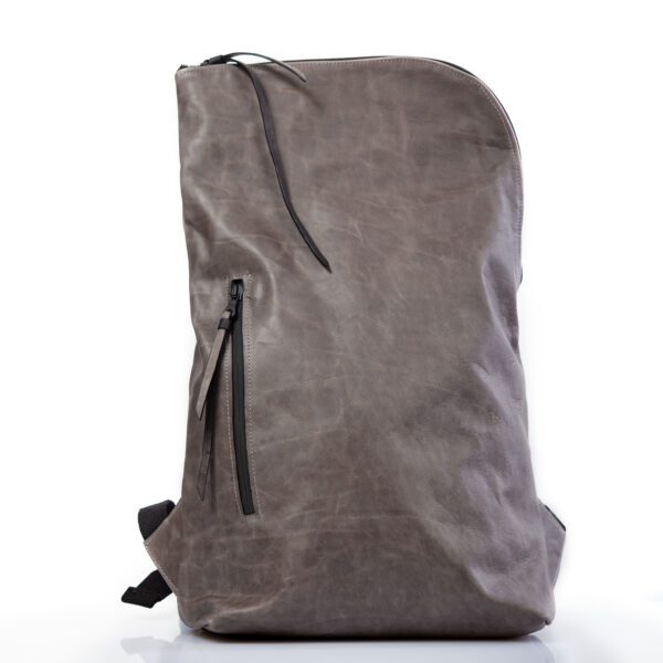 Marble gray leather backpack - Cinzia Rossi