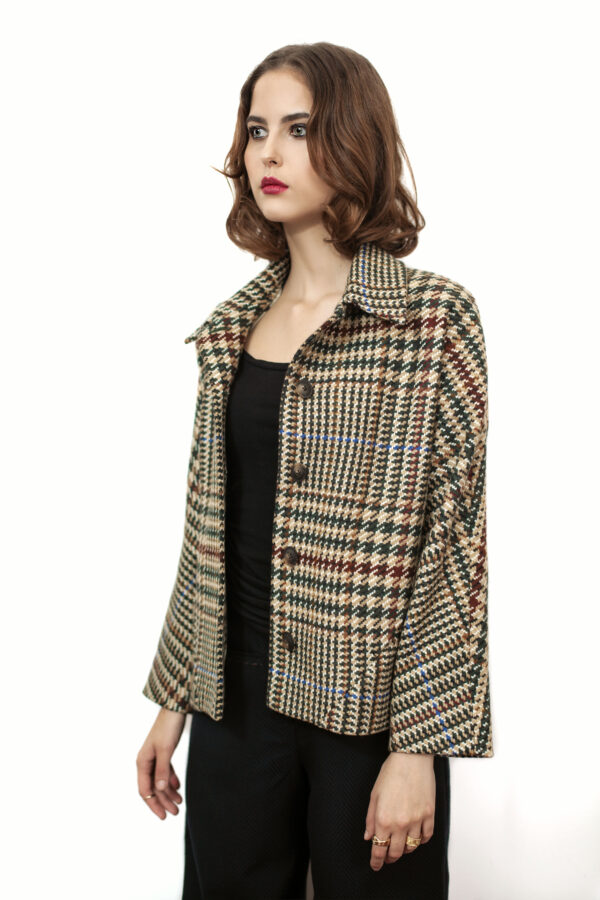 Houndstooth wool jacket - Cinzia Rossi