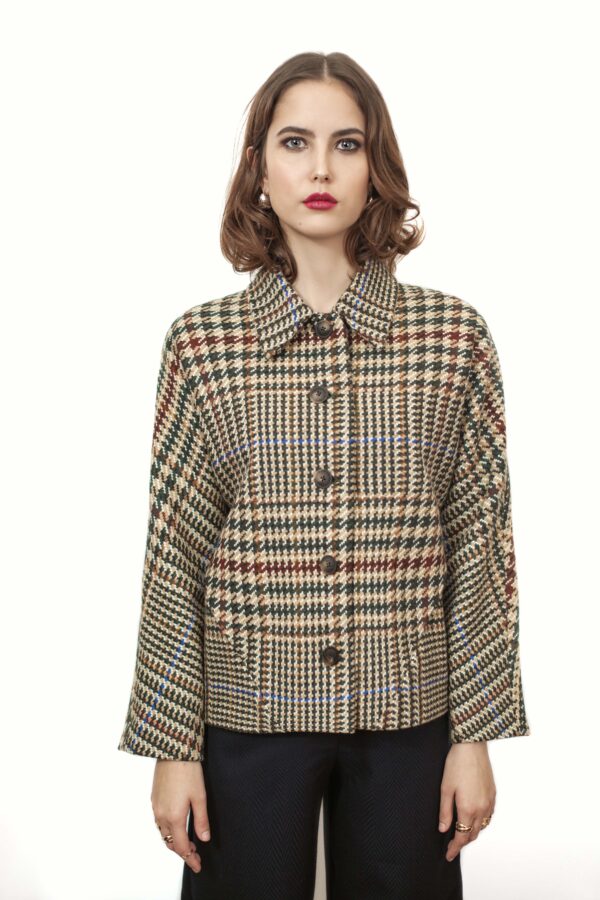 Houndstooth wool jacket - Cinzia Rossi