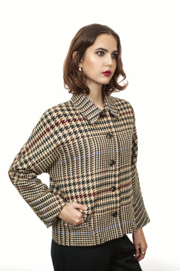 Houndstooth wool jacket - Cinzia Rossi