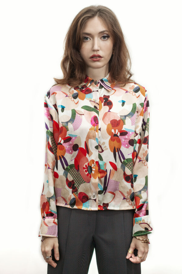 Long-sleeved silk shirt - Cinzia Rossi