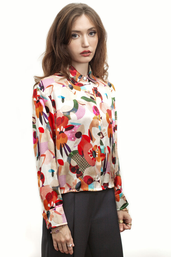 Long-sleeved silk shirt - Cinzia Rossi