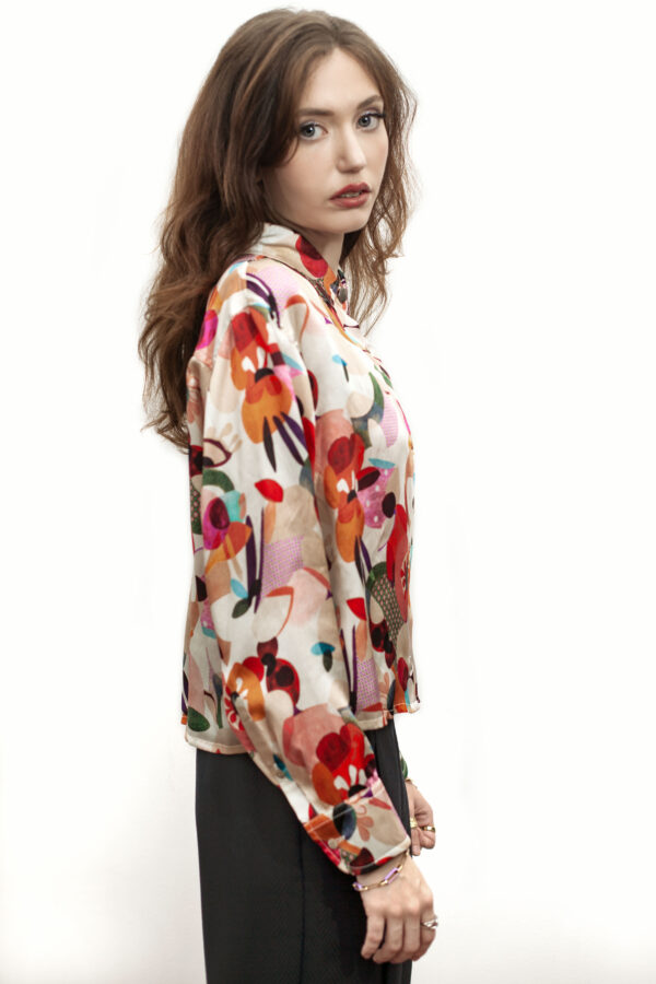 Long-sleeved silk shirt - Cinzia Rossi